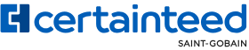 CertainTeed logo featuring the company name and Saint-Gobain branding.