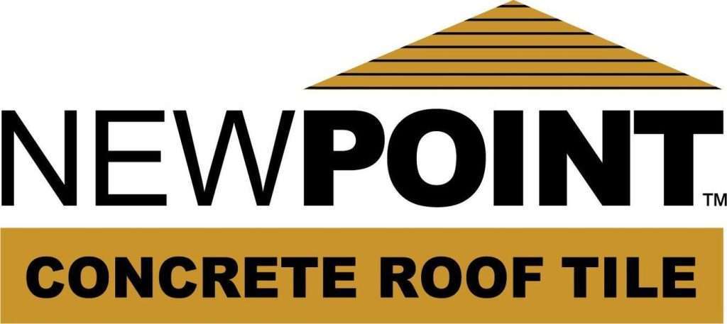 NEWPOINT concrete roof tile logo with a roof graphic.