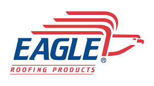 Eagle Roofing Products logo featuring a stylized eagle head in red, white, and blue.