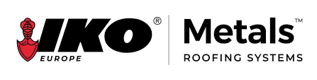 IKO Europe and IKO Metals Roofing Systems logos.
